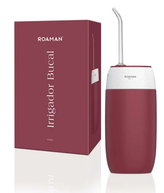 Irrigador Dental Eléctrico Roaman MINI1 Burdeos