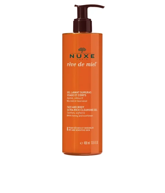 Nuxe Gel Limpiador Nutritivo Para Rostro Y Cuerpo 400ml